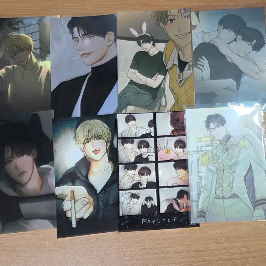 [BUNJANG] Payback Mofun Binder, Illustration Color Paper, 50000 Won POB Poster, Free Photo, Postcard / 페이백 모펀 바인저,일러스트 색지, 5만원 특전 포스터, 프박,엽서