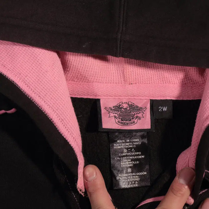 [BUNJANG] Harley Davidson Hooded Zip-up Jacket / 00s 할리데이비슨 후드집업 C117