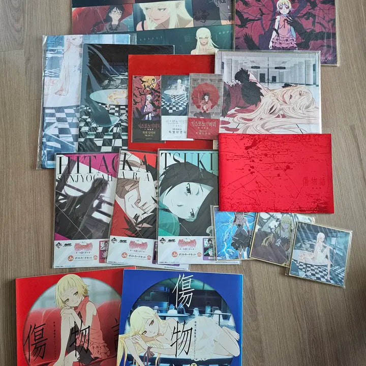 [BUNJANG] Kizumonogatari Special Screening Bonus Bundle / [극장판특전]키즈모노가타리 특별상영회1,2,3 부록+포스트카드세트 3종