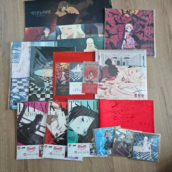 [BUNJANG] Kizumonogatari Special Screening Bonus Bundle / [극장판특전]키즈모노가타리 특별상영회1,2,3 부록+포스트카드세트 3종