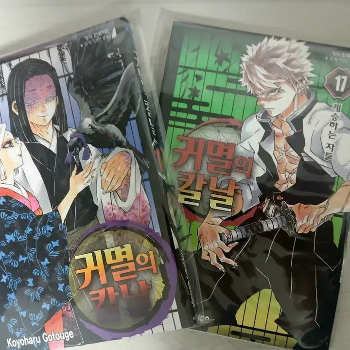 [BUNJANG] Demon Slayer Manga Volume 16-17 Bundle Set / 귀멸의 칼날 만화책 16, 17권 일괄 판매