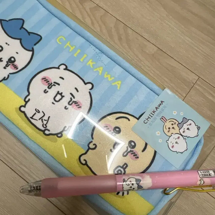 [BUNJANG] Chiikawa Character Pencil Case + Pen / 치이카와 캐릭터 필통+펜