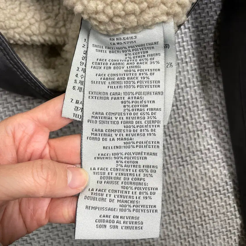 [BUNJANG] Levi's Shearling Collar Leather Jacket / 리바이스 양털카라 레더자켓