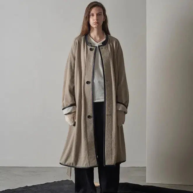 [BUNJANG] Niceness Blondie Reversible Parka Coat (Sand, L) / [L] 나이스네스 blondie 블론디 코트 파카 niceness
