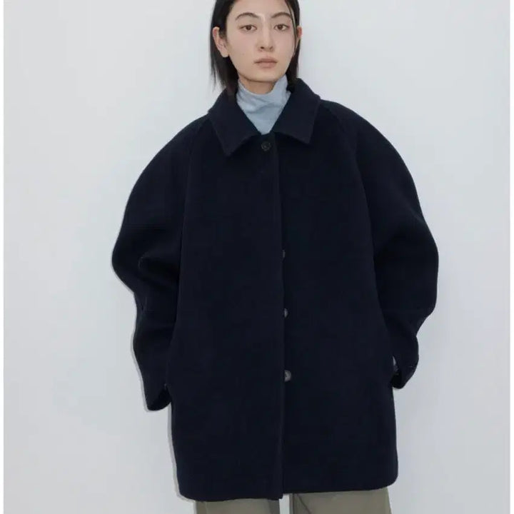 [BUNJANG] GBH Toggle Muffler Coat Navy / GBH TOGGLE MUFFLER COAT NAVY