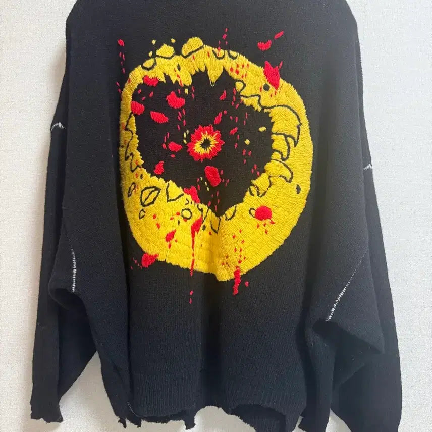 [BUNJANG] Saint Michael CPFM Smile Knit / 세인트 미카엘 CPFM 스마일 니트