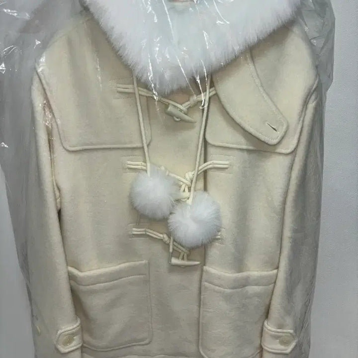 [BUNJANG] Aidang Club Pom-pom Half Coat / 아이당 클럽 폼폼하프 코트