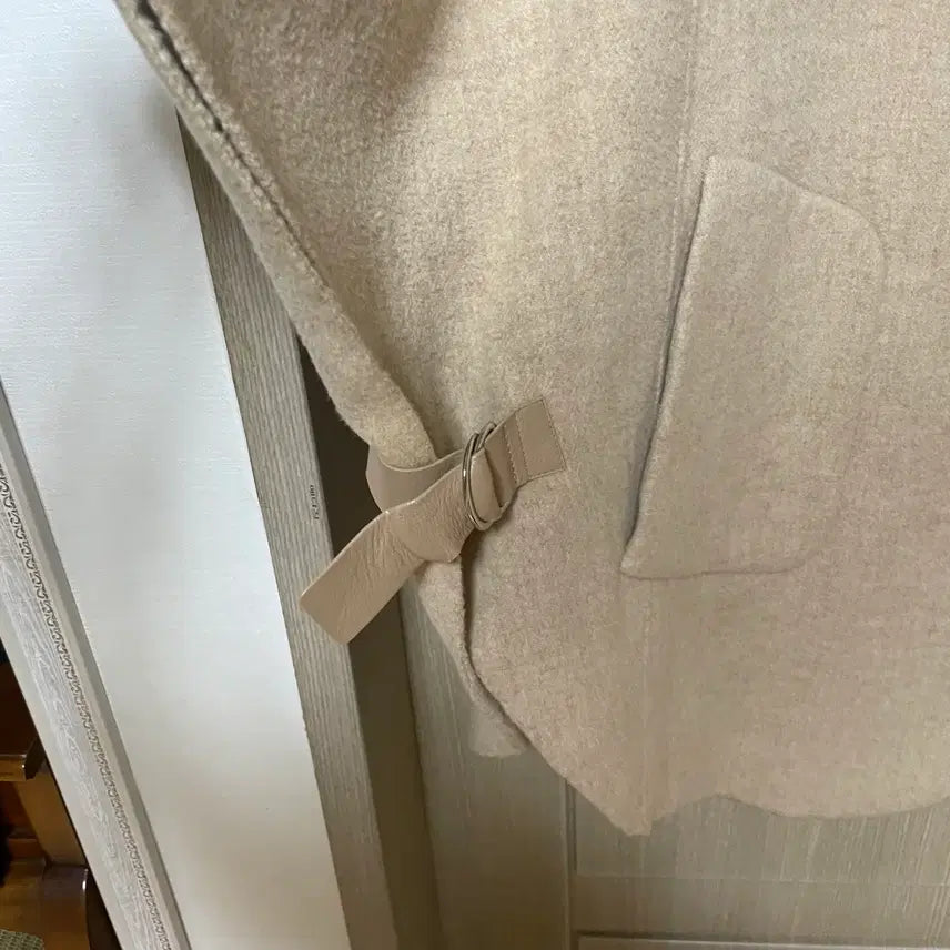 [BUNJANG] Jigott Handmade Wool Cape Coat (Beige) / 핸드메이드망토 울코트 지고트