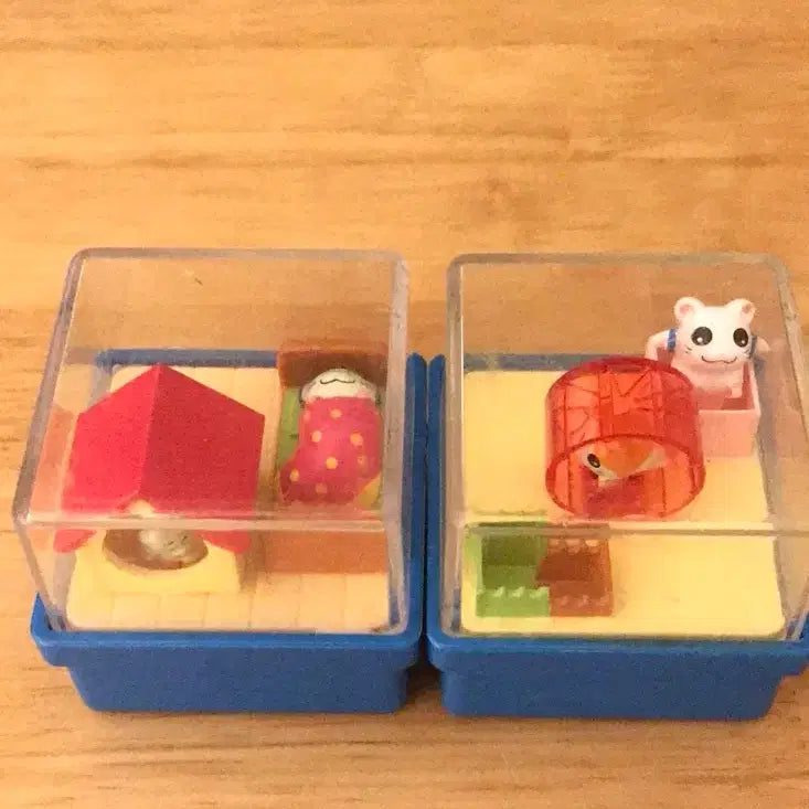 [BUNJANG] Rare Japanese Hamtaro Wind-up Figure House / 초레어! 일본 고전 햄토리 태엽 움직이는 피규어 하우스 쿨쿨이 똥사이즈