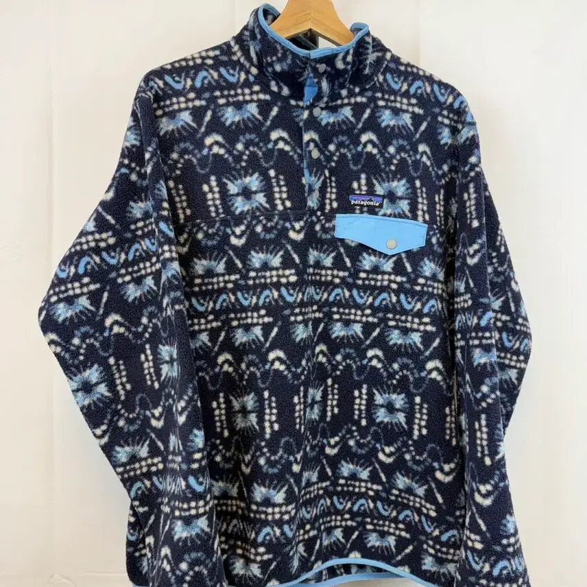 [BUNJANG] Patagonia Synchilla Aztec Navy Blue XL Fleece Pullover / Patagonia]파타고니아 신칠라 아즈텍 네이비 블루 XL