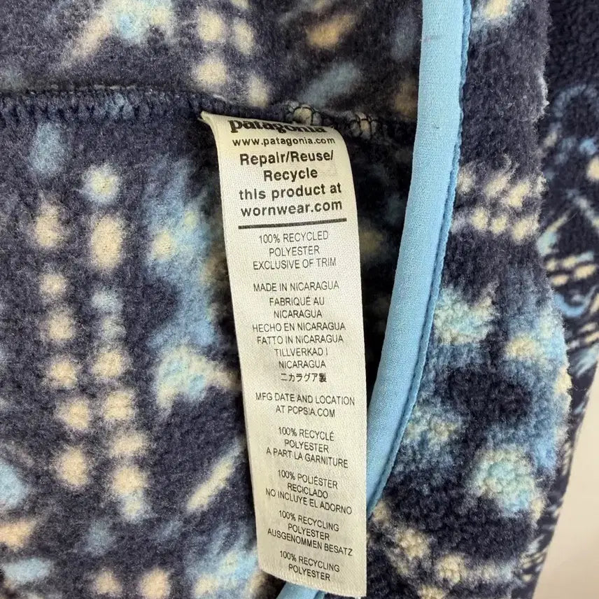 [BUNJANG] Patagonia Synchilla Aztec Navy Blue XL Fleece Pullover / Patagonia]파타고니아 신칠라 아즈텍 네이비 블루 XL