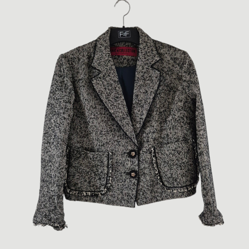 [BUNJANG] COLLECTION Tweed Short Jacket / [66]르이앤 COLLECTION 여자 트위드 숏자켓