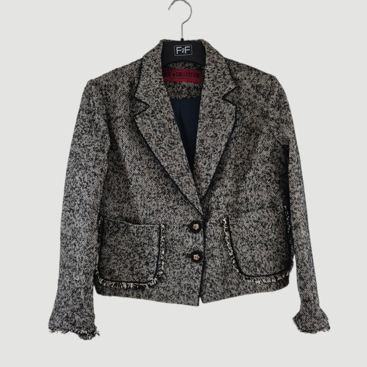 [BUNJANG] COLLECTION Tweed Short Jacket / [66]르이앤 COLLECTION 여자 트위드 숏자켓