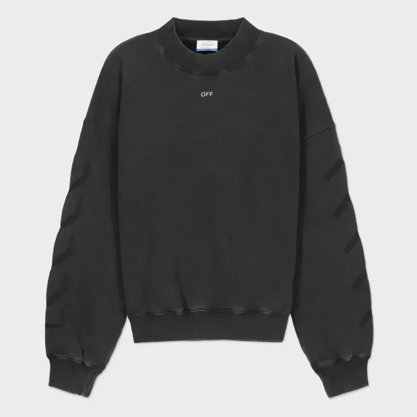 [BUNJANG] Off-White Black Sweatshirt / Off-White 마태 블랙 맨투맨