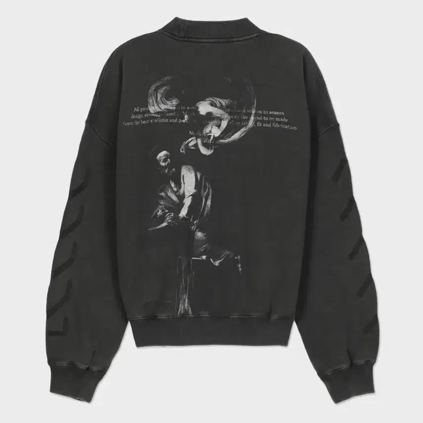 [BUNJANG] Off-White Black Sweatshirt / Off-White 마태 블랙 맨투맨