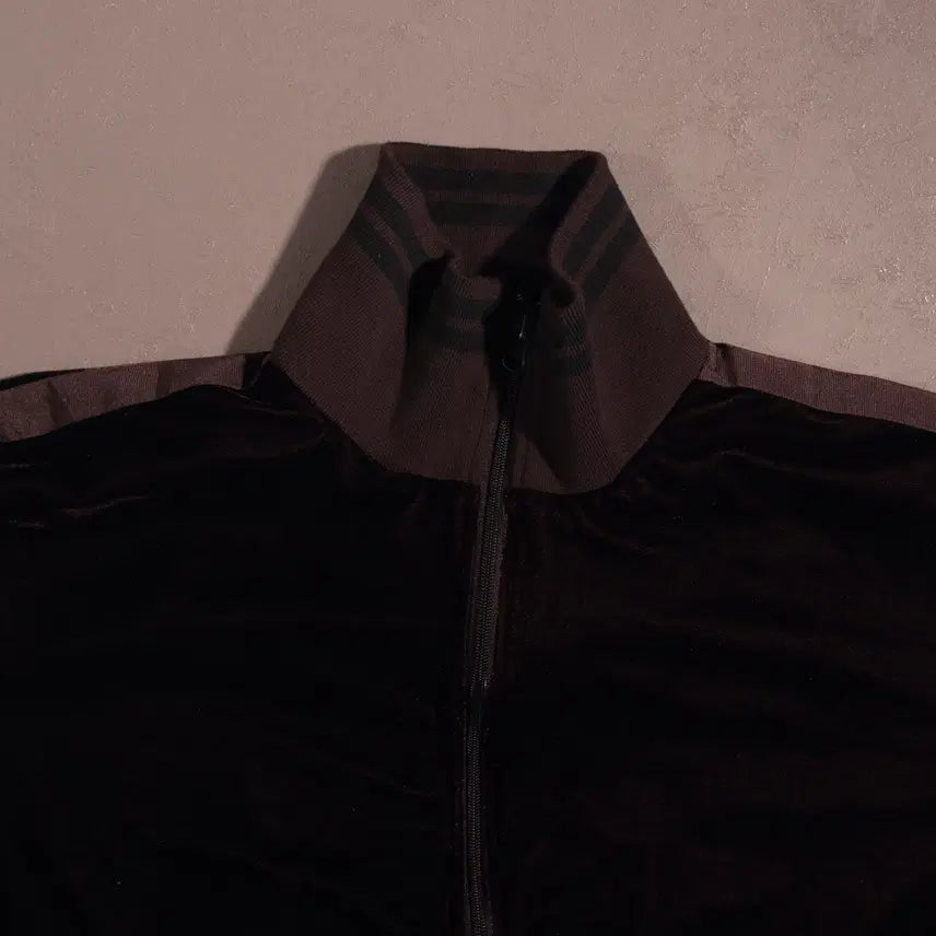 [BUNJANG] CLUMSY HANDS Velvet Side Line Zip-up Jacket / CLUMSY HANDS 벨벳 사이드라인 집업 C134
