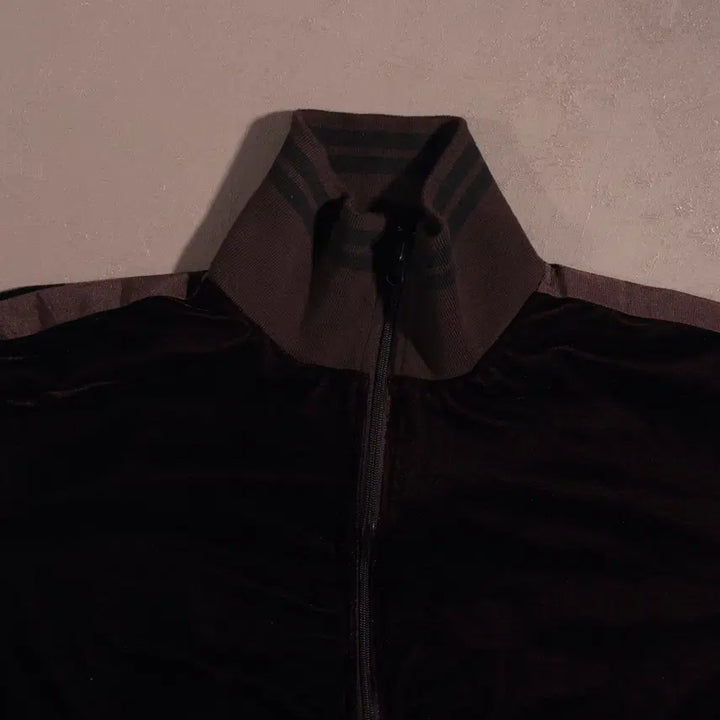 [BUNJANG] CLUMSY HANDS Velvet Side Line Zip-up Jacket / CLUMSY HANDS 벨벳 사이드라인 집업 C134