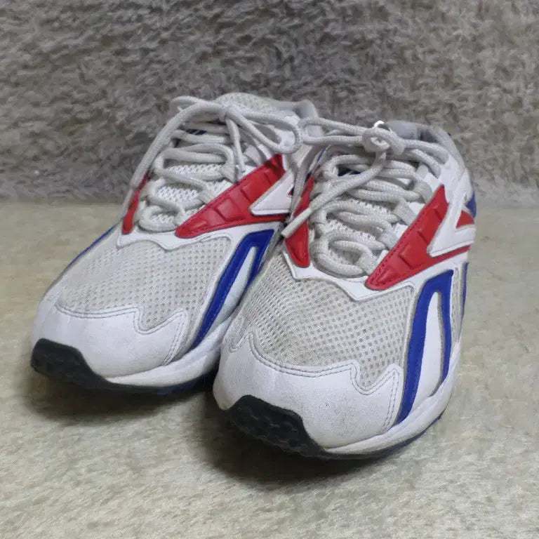 [BUNJANG] Reebok Interval 96 White Sneakers / 후루룩구 265 리복 인터벌96 화이트 운동화 스니커즈 중고 신발