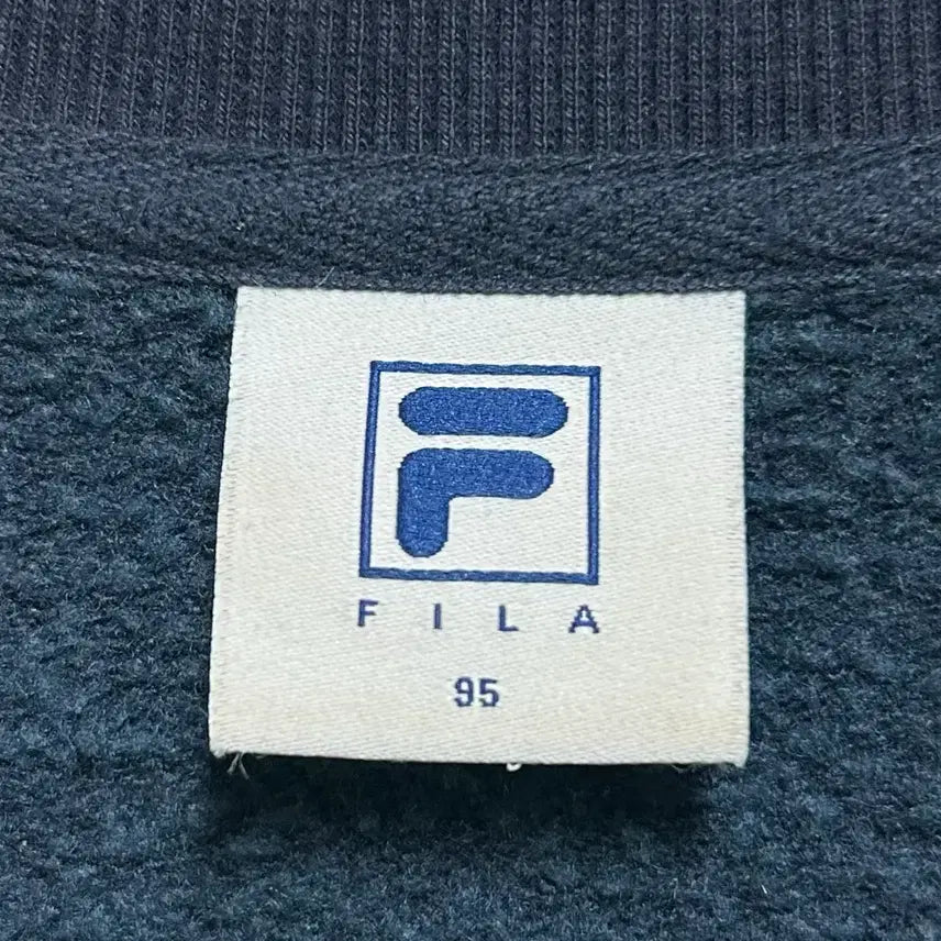 [BUNJANG] FILA Navy Fleece Sweatshirt / [남자-95]FILA 휠라 네이비 기모 맨투맨티셔츠