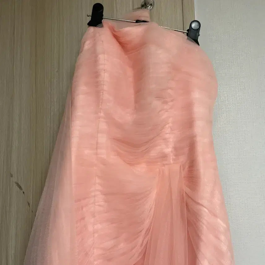 [BUNJANG] OLOEY Pink Wedding Dress (L) / [새제품] OLOEY 웜톤 핑크 웨딩 드레스 L(촬영드레스)