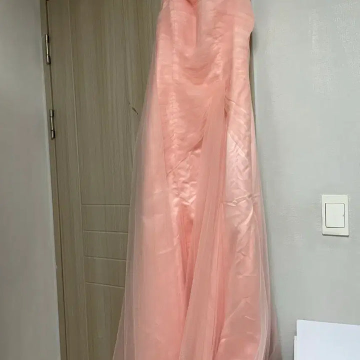 [BUNJANG] OLOEY Pink Wedding Dress (L) / [새제품] OLOEY 웜톤 핑크 웨딩 드레스 L(촬영드레스)