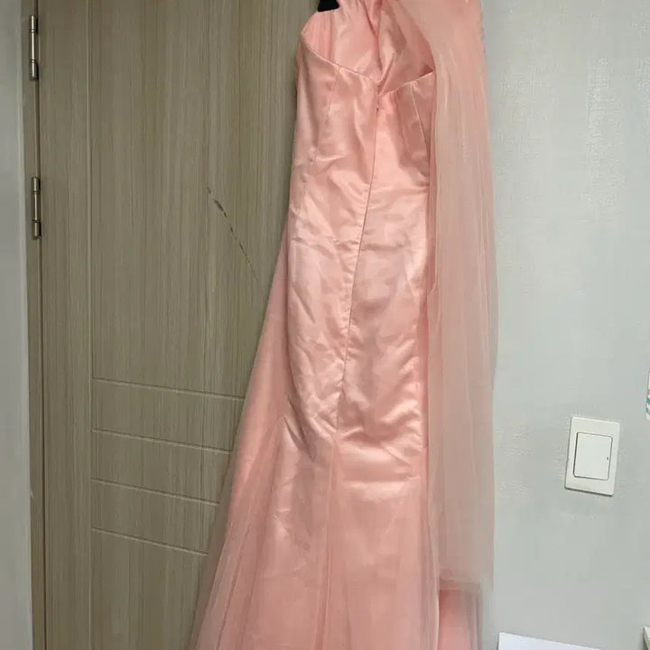 [BUNJANG] OLOEY Pink Wedding Dress (L) / [새제품] OLOEY 웜톤 핑크 웨딩 드레스 L(촬영드레스)
