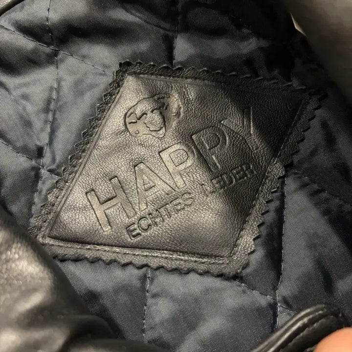 [BUNJANG] HAPPY C833 Leather Jacket / [XL] HAPPY 해피 블랙 양가죽 레더 자켓 C833