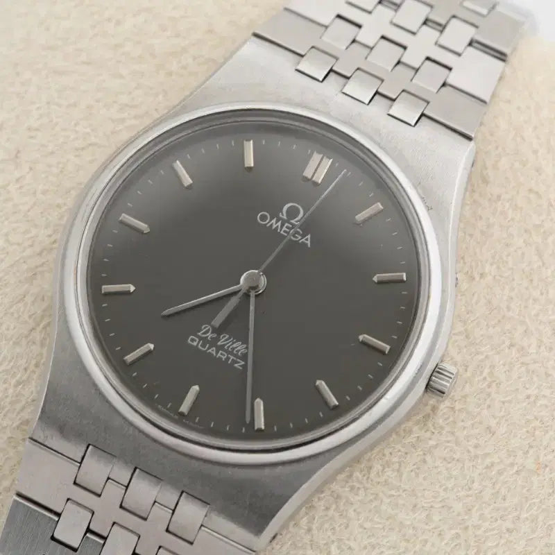 [BUNJANG] Omega DeVille Grey Dial Quartz Watch / 오메가 드빌 그레이 다이얼 쿼츠 시계