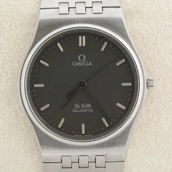 [BUNJANG] Omega DeVille Grey Dial Quartz Watch / 오메가 드빌 그레이 다이얼 쿼츠 시계