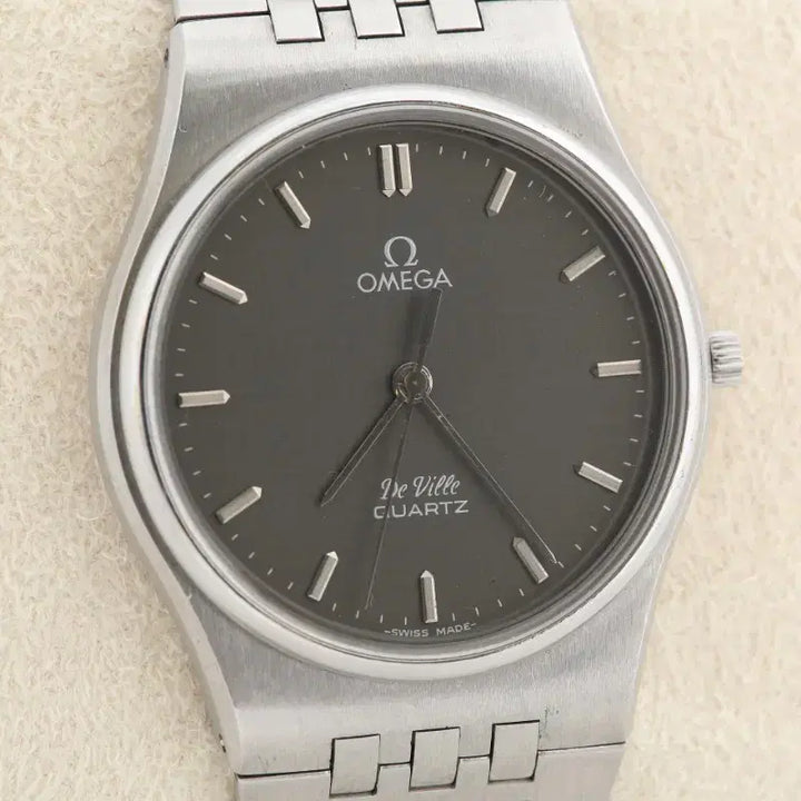 [BUNJANG] Omega DeVille Grey Dial Quartz Watch / 오메가 드빌 그레이 다이얼 쿼츠 시계