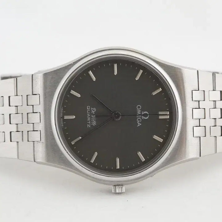 [BUNJANG] Omega DeVille Grey Dial Quartz Watch / 오메가 드빌 그레이 다이얼 쿼츠 시계