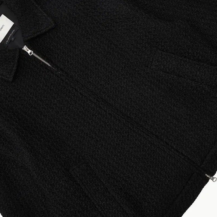 [BUNJANG] M A Moment Tweed Zip-Up Blouson / M) 아모멘토 트위드 집업 블루종 블랙 23fw