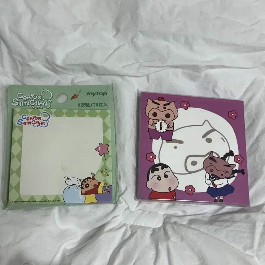 [BUNJANG] Crayon Shin-chan Stationery Bundle Set / 짱구 떡메모지 수첩키링 마스킹테이프 스티커북 미니파츠 피규어