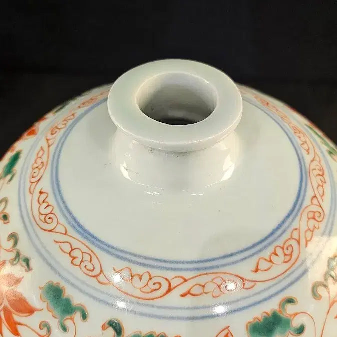 [BUNJANG] Antique Celadon Porcelain Mandarin Duck Vase / 260417-5 투채 원앙문 매병