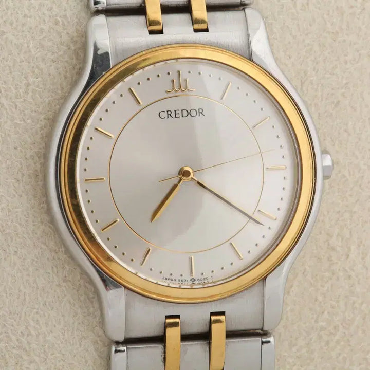 [BUNJANG] Seiko Credor 18K Gold Bezel Quartz Watch / 세이코 크레도르 18K 골드 베젤 쿼츠 시계