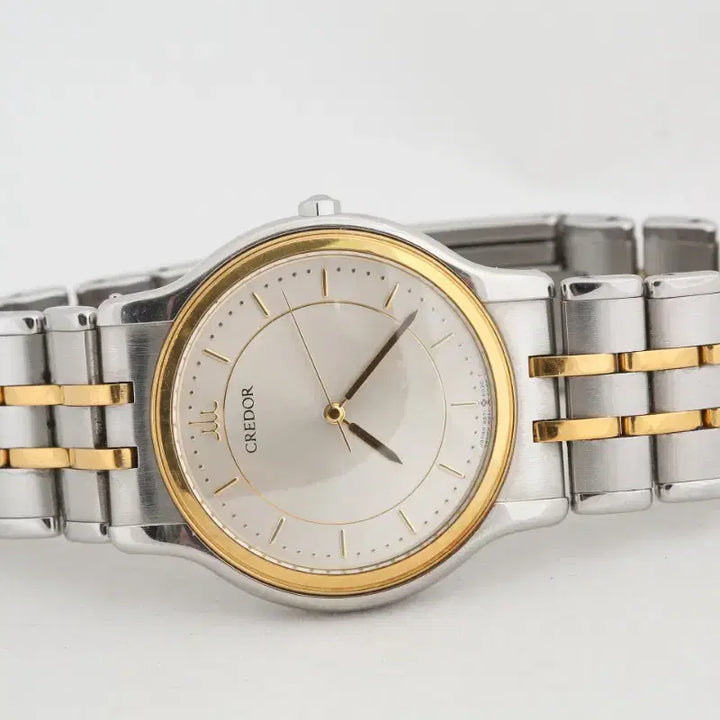 [BUNJANG] Seiko Credor 18K Gold Bezel Quartz Watch / 세이코 크레도르 18K 골드 베젤 쿼츠 시계