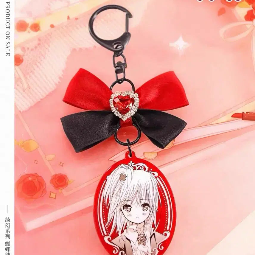 [BUNJANG] Character Chara Ribbon Keyring / 캐릭캐릭체인지 리본 키링 아무(랜덤)