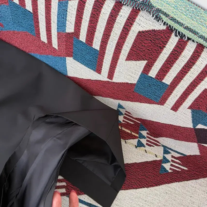 [BUNJANG] H Line Long Skirt / 교신안함)블랙 미니멀 H라인 롱 스커트-탄탄 나일론