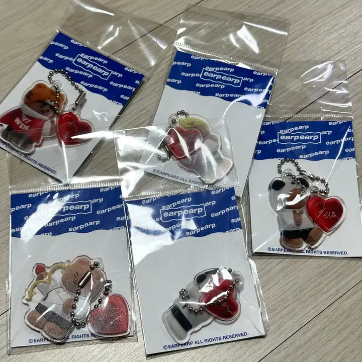 [BUNJANG] T1 Je-o-pe-gu-ke Keyring Bundle Set / T1 어프어프 제오페구케 키링 일괄판매