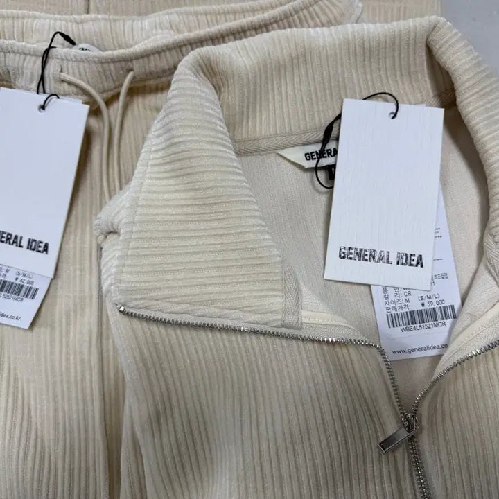 [BUNJANG] General Idea Re:lived Velour Half-Zip Up Set (M) / 제너럴아이디어리브드 벨로아 하프집업 세트 m