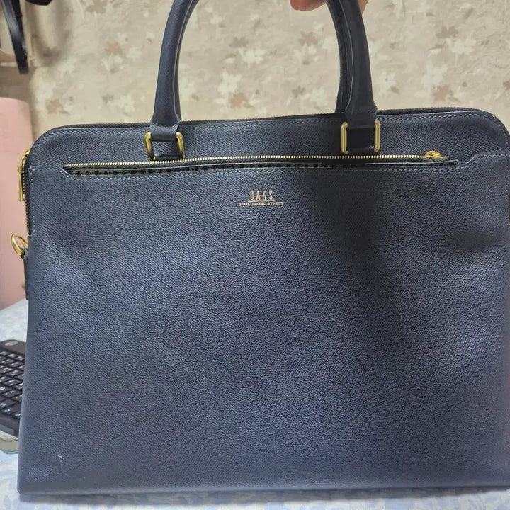 [BUNJANG] Daks Navy Leather Briefcase / 닥스 네이비 가죽 서류가방