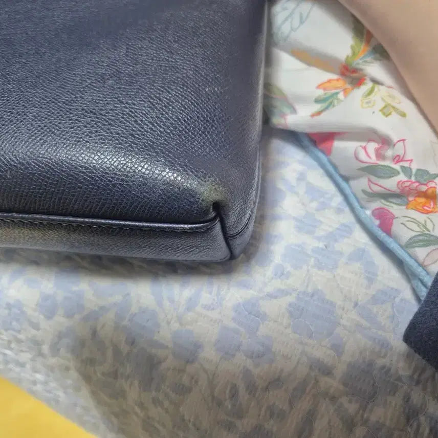 [BUNJANG] Daks Navy Leather Briefcase / 닥스 네이비 가죽 서류가방
