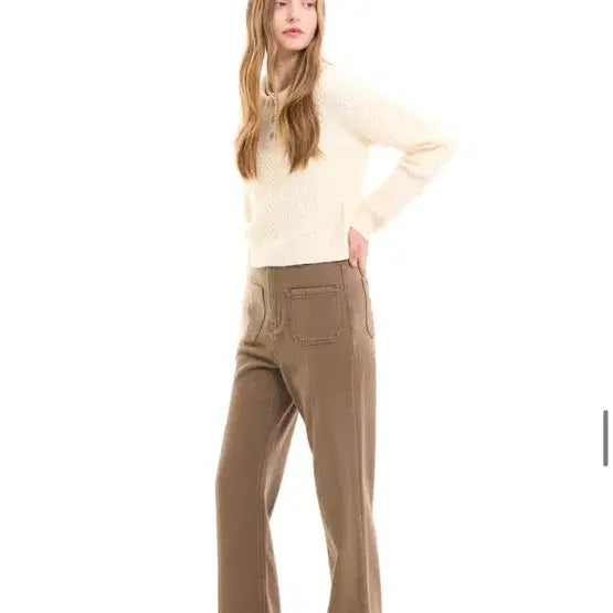 [BUNJANG] General Idea Brown Pants (M) / 제너럴 아이디어 브라운 팬츠(m)