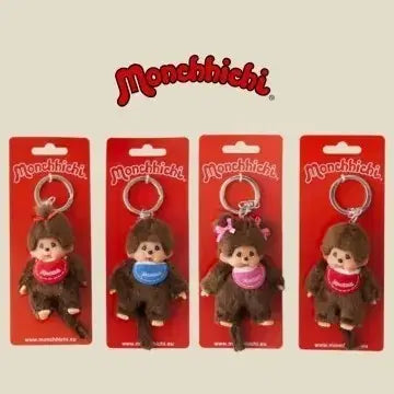[BUNJANG] Monchhichi European Edition Key Chain / 몬치치 클래식 몬치치 키 체인 핑크,블루,레드 (유러피언 에디션)