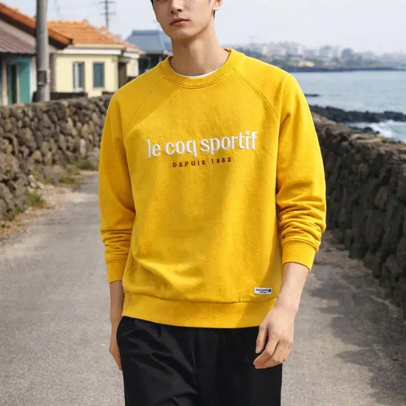[SOLD OUT] [남여공용-95 (M)]르꼬끄 스포르티브 레터링 맨투맨