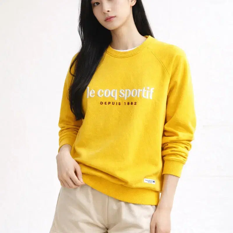 [SOLD OUT] [남여공용-95 (M)]르꼬끄 스포르티브 레터링 맨투맨