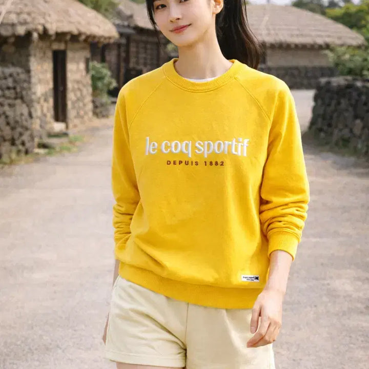 [SOLD OUT] [남여공용-95 (M)]르꼬끄 스포르티브 레터링 맨투맨