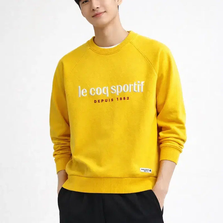 [SOLD OUT] [남여공용-95 (M)]르꼬끄 스포르티브 레터링 맨투맨