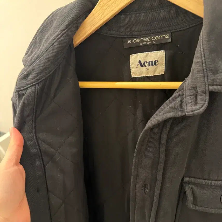 [BUNJANG] Acne Studios Black Work Shirt 50 / 아크네 스튜디오 블랙 워크셔츠 50