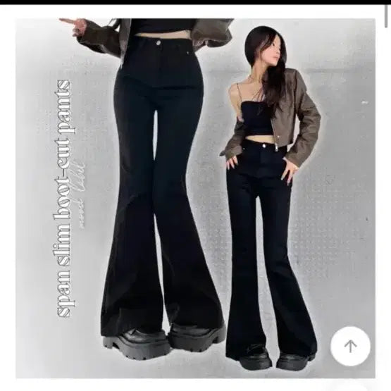 [BUNJANG] Moodlabel Black Bootcut Slim Pants M / 20,000 새제품) 무드라벨 블랙 부츠컷 슬림 스판 M